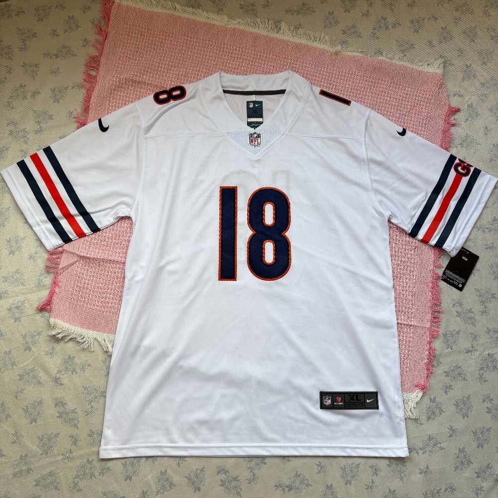NFL Chicago Bears White Jersey #18 WILLIAMS